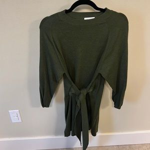 Army green sweater dress - worn once